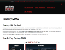 Tablet Screenshot of kickassmma.com